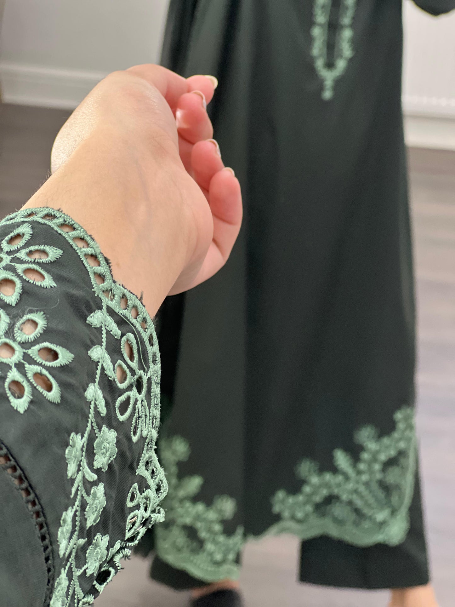 Gulzar - Green Three Piece