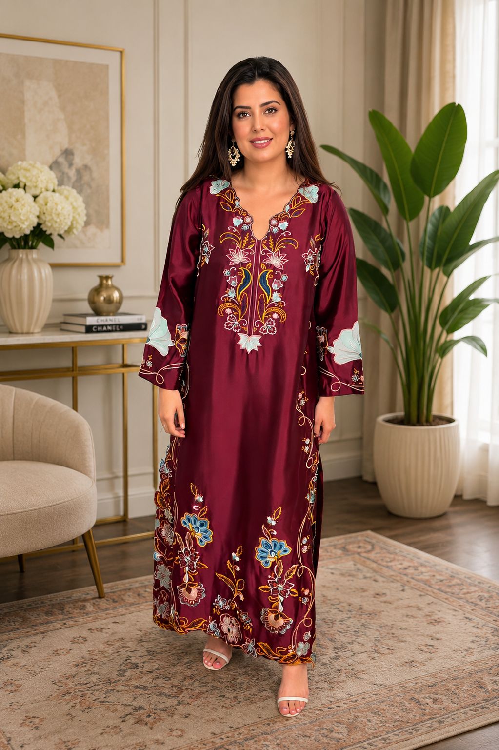 SARA – Royal Luxe | Sheesha Silk Kaftan
