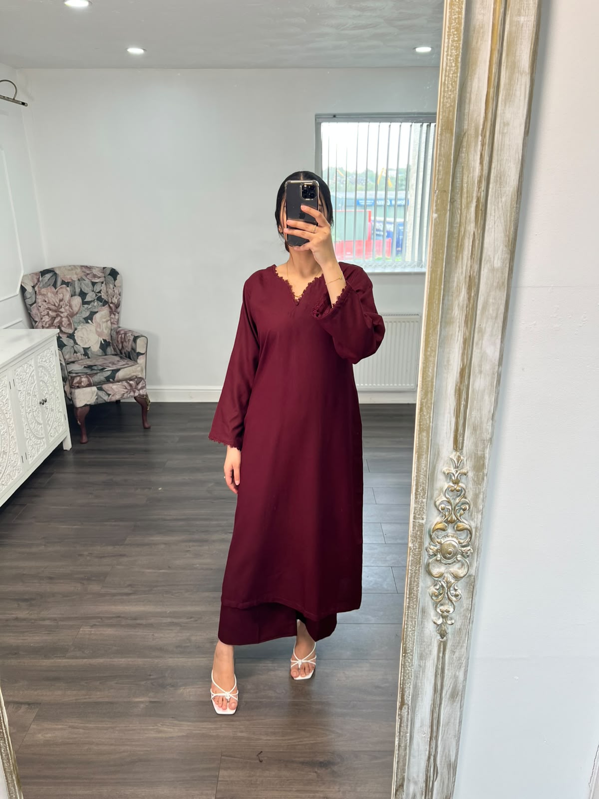 AAFREEN MAROON — 2 PIECE SUIT