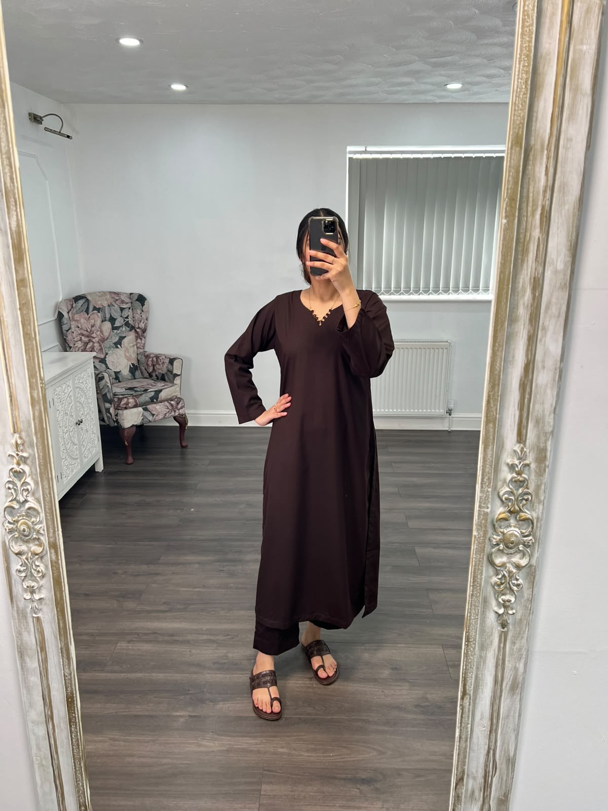 ZIYAAH CHOCOLATE BROWN — 2 PIECE