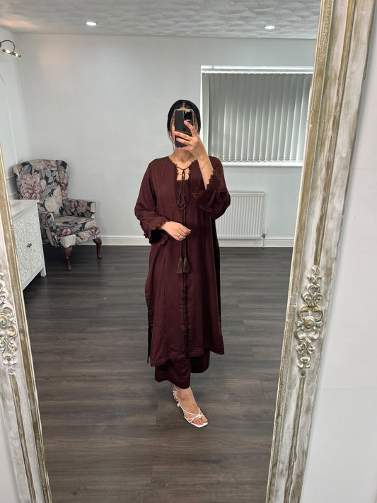 Gulposh – Elegant Maroon 2-Piece Suit