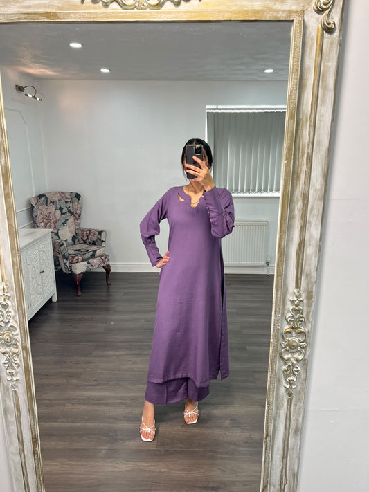 Zeba – Elegant Purple 2-Piece Suit
