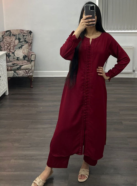 Sajjal  - Two Piece Plain