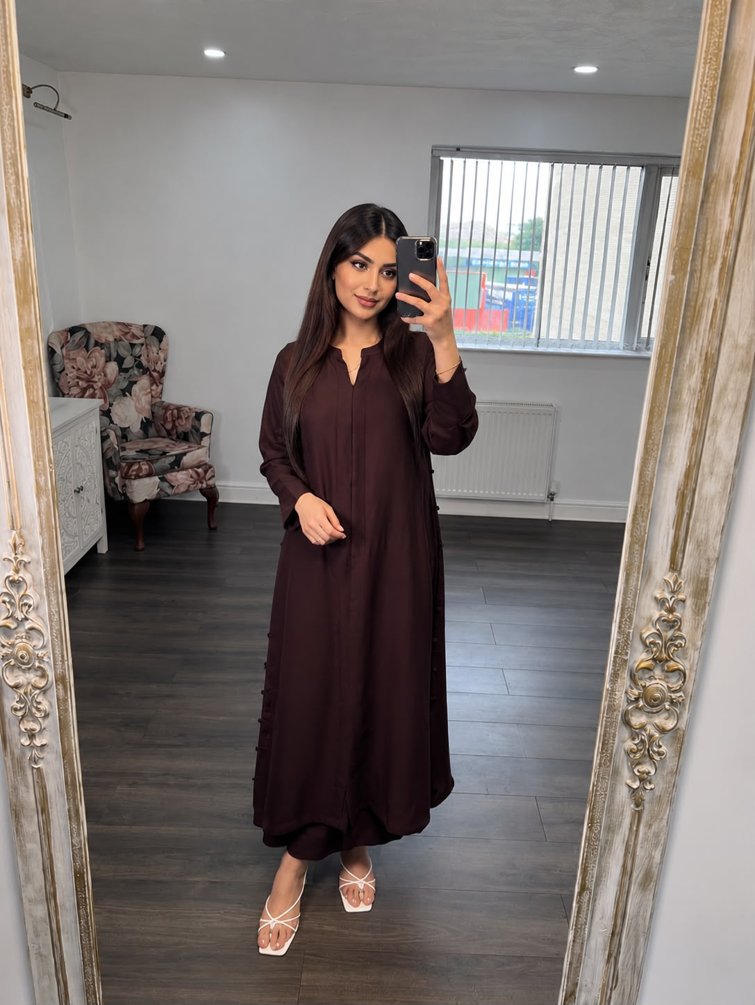 Hooria Brown – Premium Viscose 2 Piece Suit