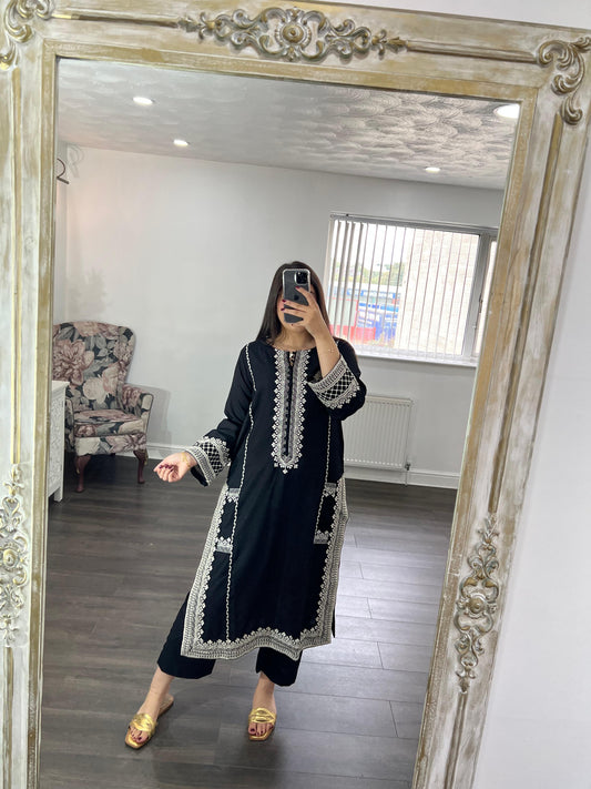 MYRA -  Two Piece With Embroidery