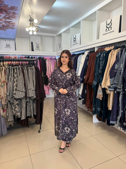 Siyah – 2PC Lawn Suit