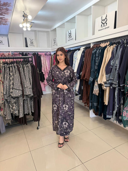 Siyah – 2PC Lawn Suit