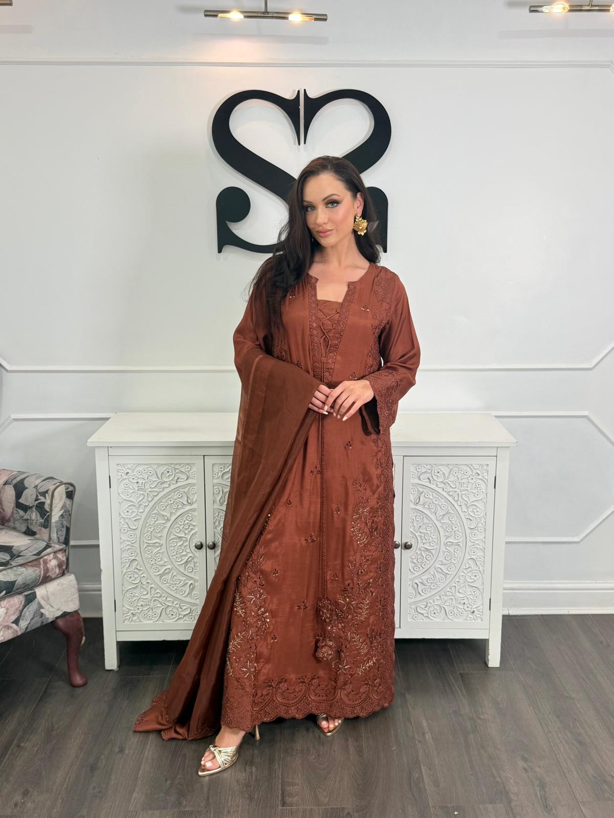 SERAYAH – Royal Eid Edit | 3PC Silk Ensemble