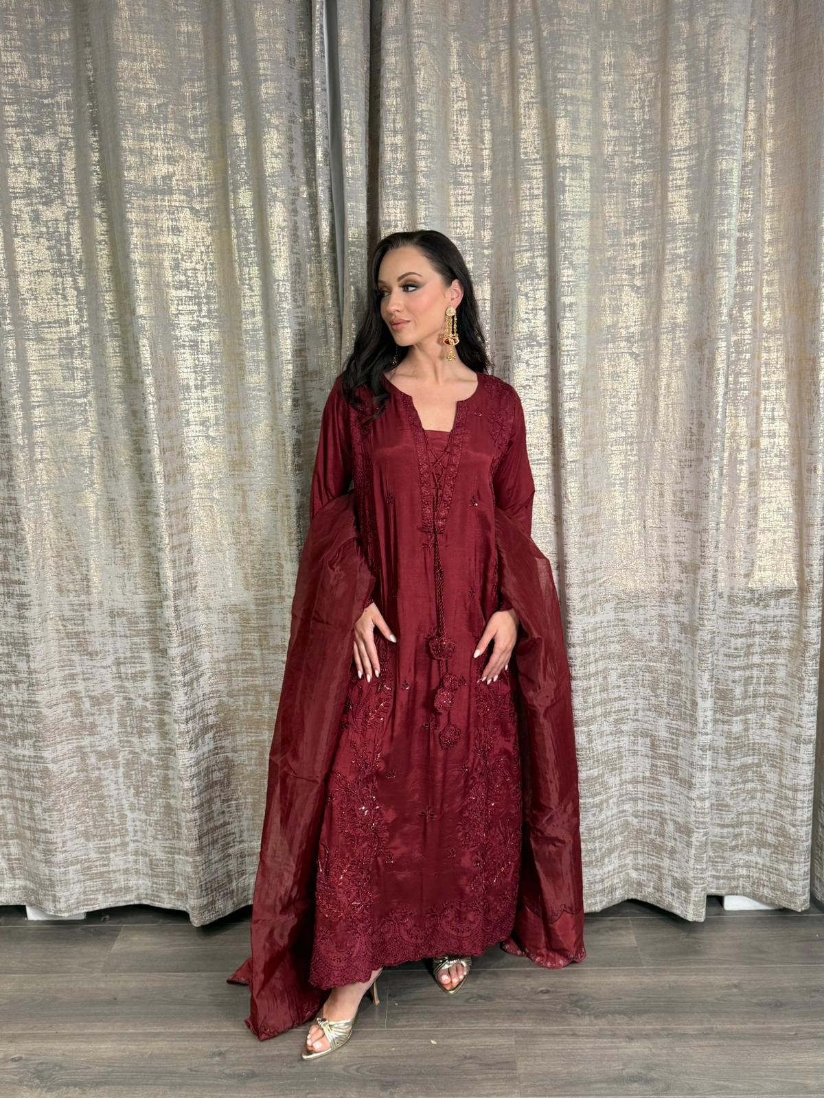 SERAYAH – Royal Eid Edit | 3PC Silk Ensemble