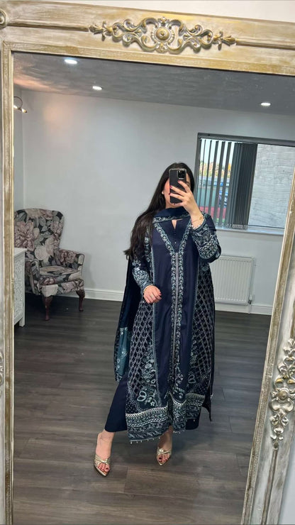 ZEPHYRA – Exclusive Pret Wear | 3PC Silk Collection
