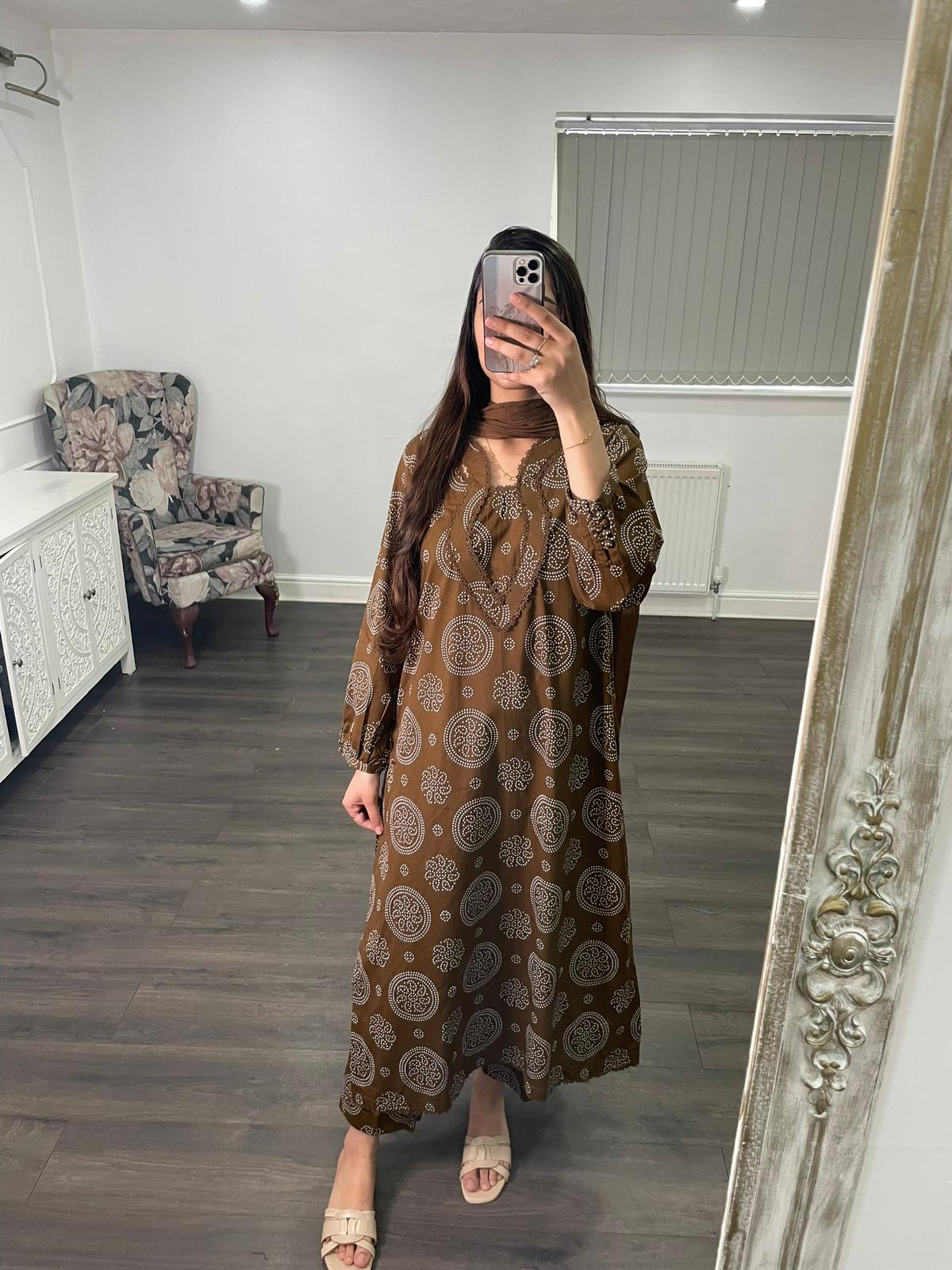 PEARL – Luxury Bana Dora Lawn Collection | 3PC