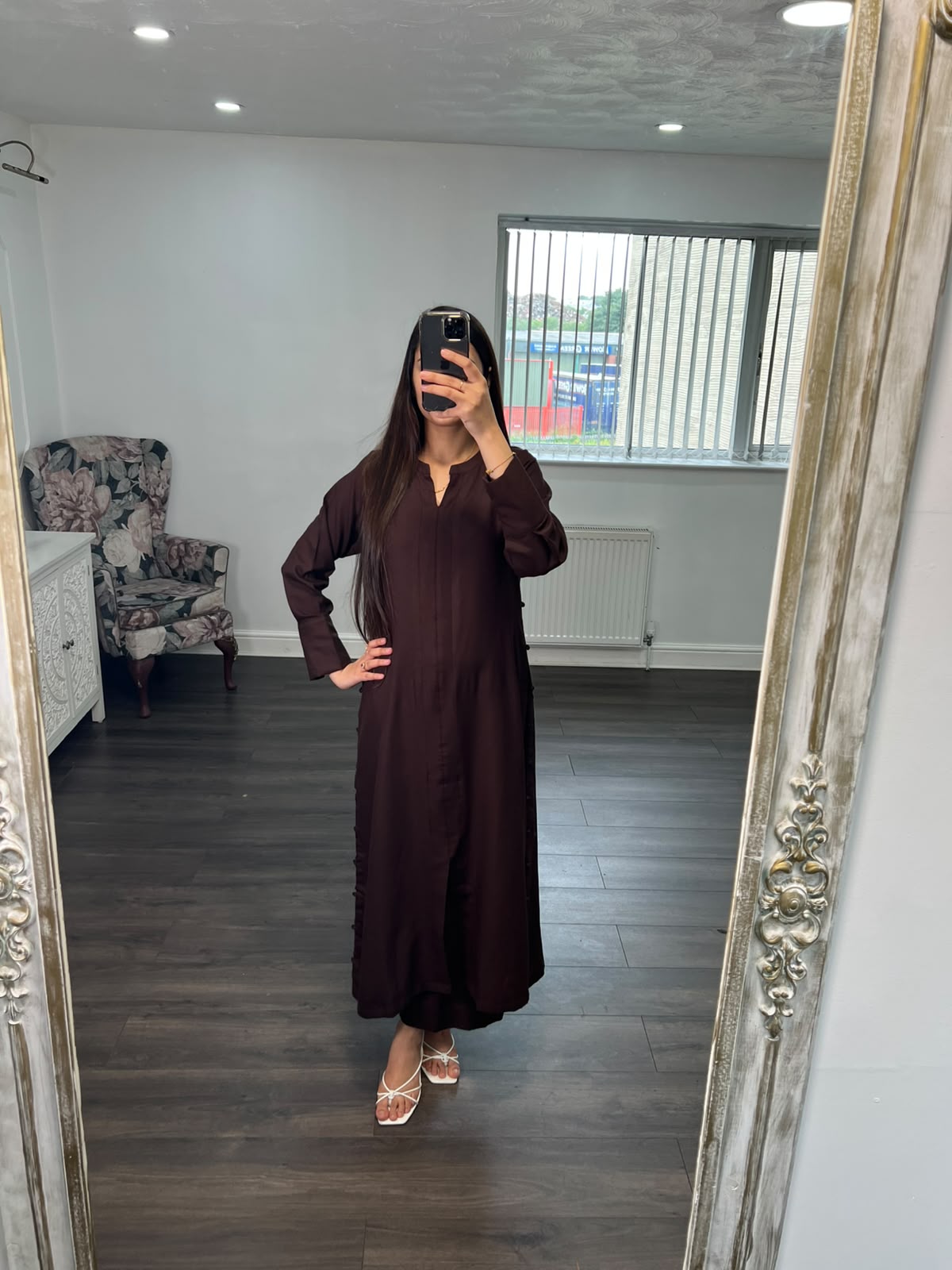 Hooria Brown – Premium Viscose 2 Piece Suit