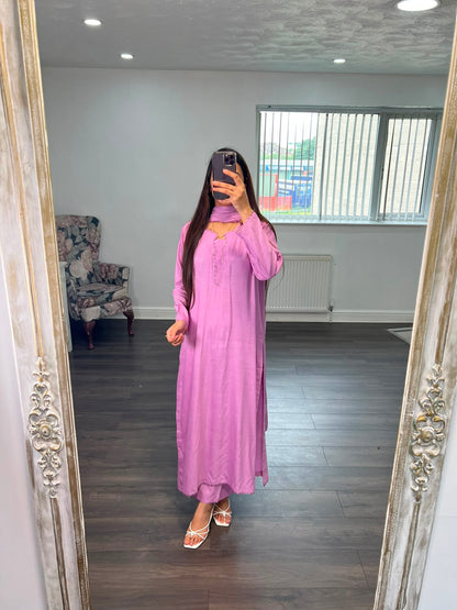 ZINNIA – Luxe Bloom | 3PC Silk Ensemble
