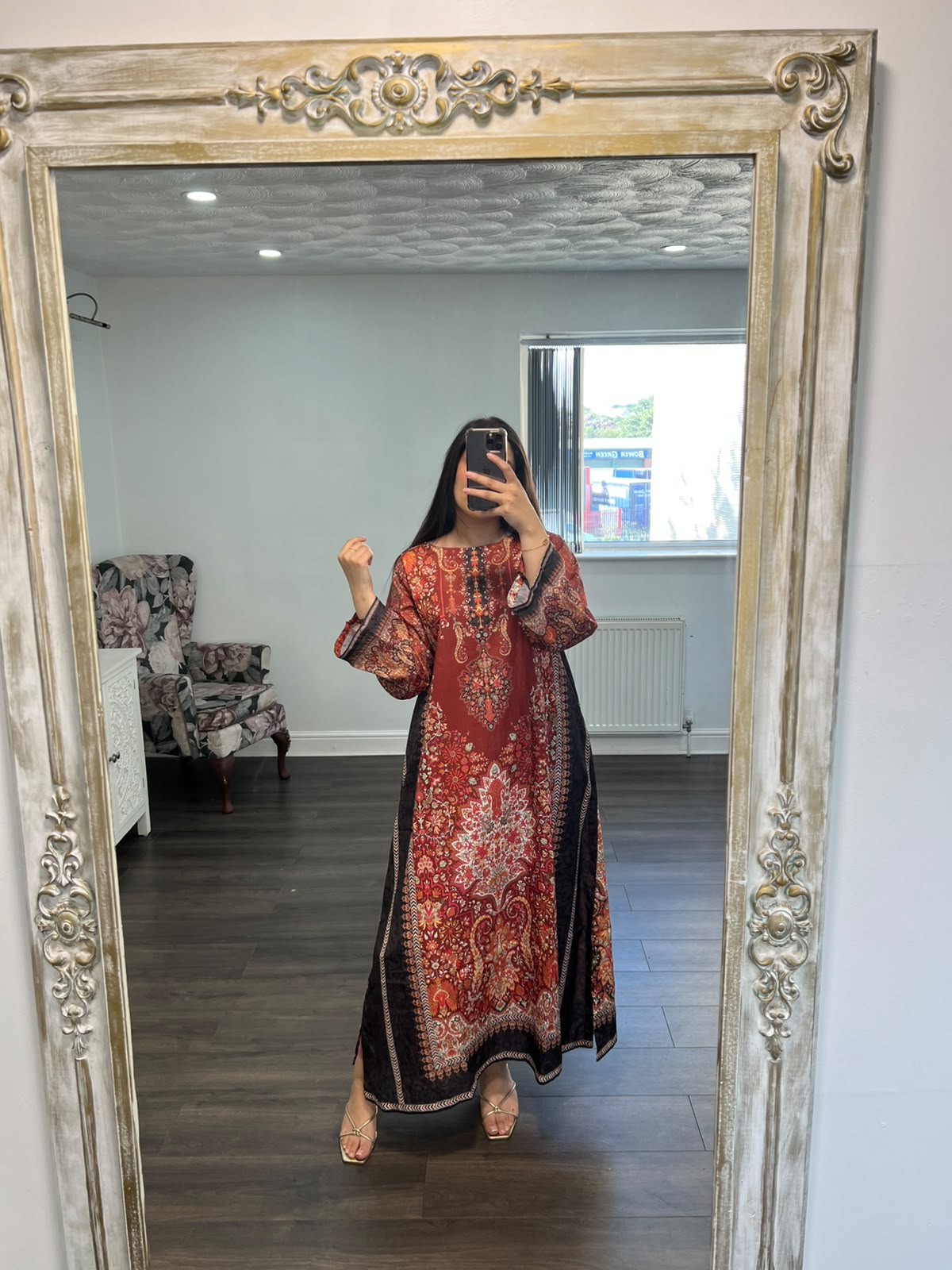 Imperial Ruby Kaftan Shirt