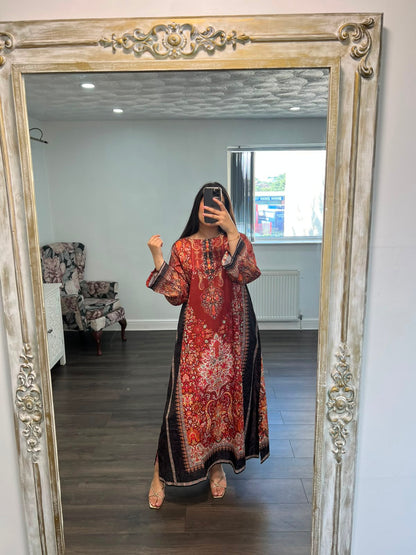 Imperial Ruby Kaftan Shirt