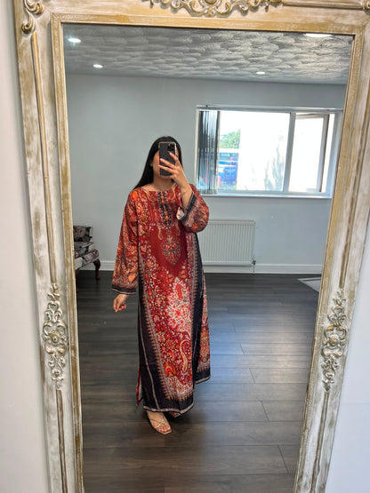 Imperial Ruby Kaftan Shirt