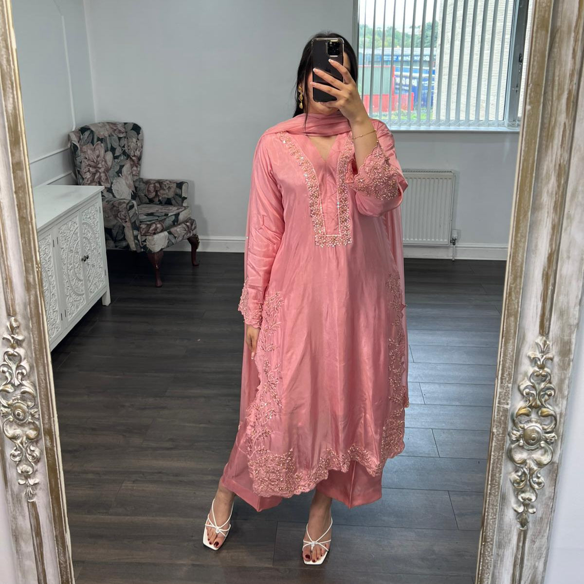 Nayara – Blush Pink 3 Piece Ensemble