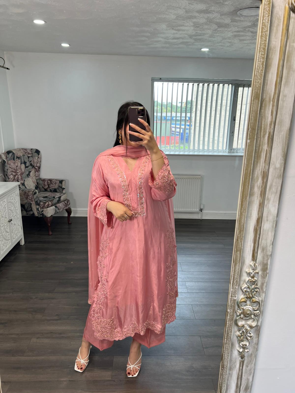 Nayara – Blush Pink 3 Piece Ensemble