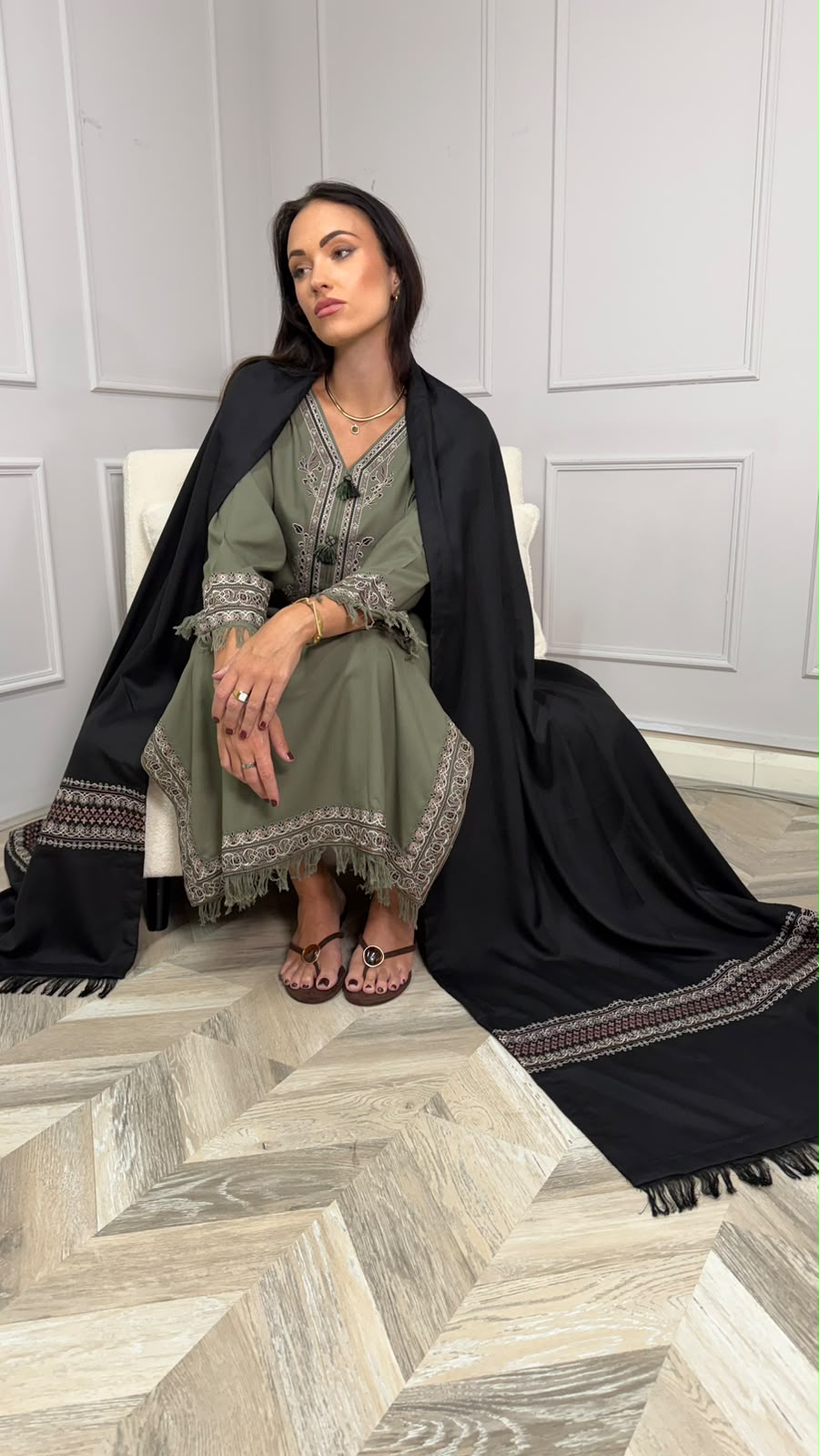 SEHRISH — Viscose Woven Winter 3-Piece Suit with Shawl