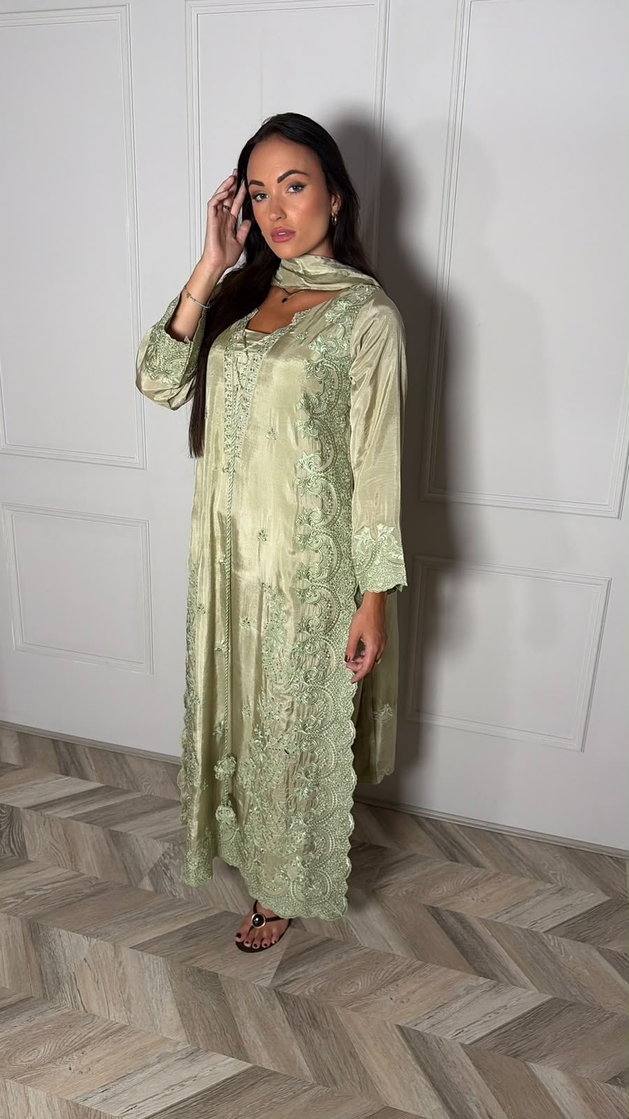 GUL-E-NOOR – Elegant Printed 3 Piece Suit