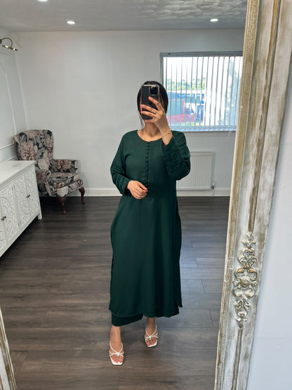 MEERUB – Bottle Green 2 Piece Suit