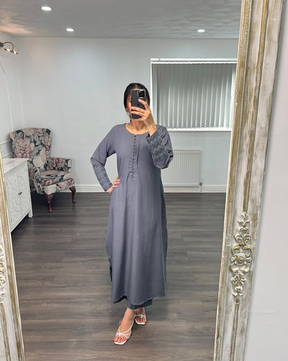 Naaz – Elegant Grey 2-Piece Suit