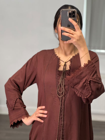 Gulposh – Elegant Maroon 2-Piece Suit