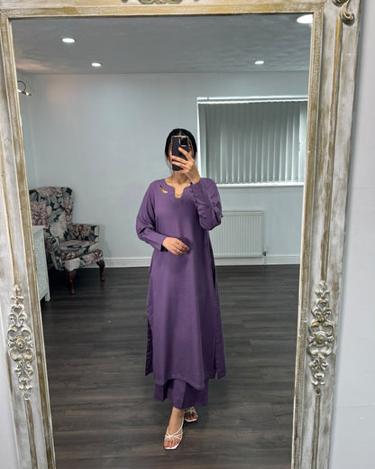 Zeba – Elegant Purple 2-Piece Suit