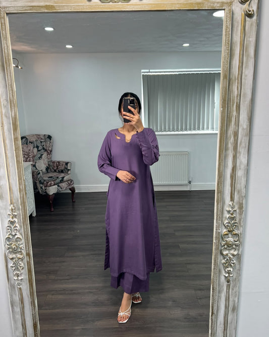 Zeba – Elegant Purple 2-Piece Suit