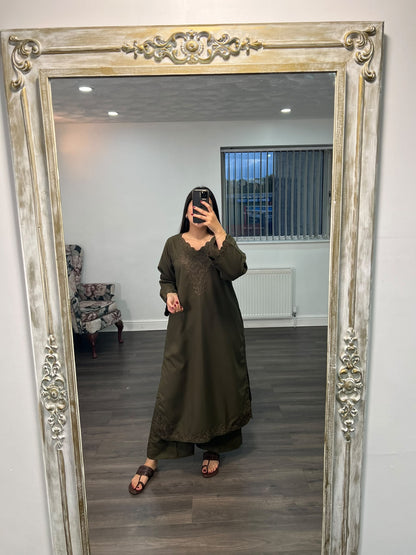 MAHIN – Embroidered Winter Long Dress