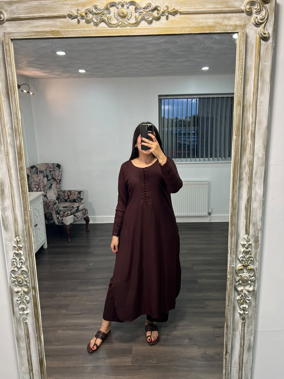 MEERUB – Embroidered Winter Long Suit