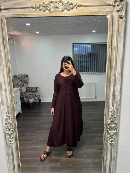 MEERUB – Embroidered Winter Long Suit