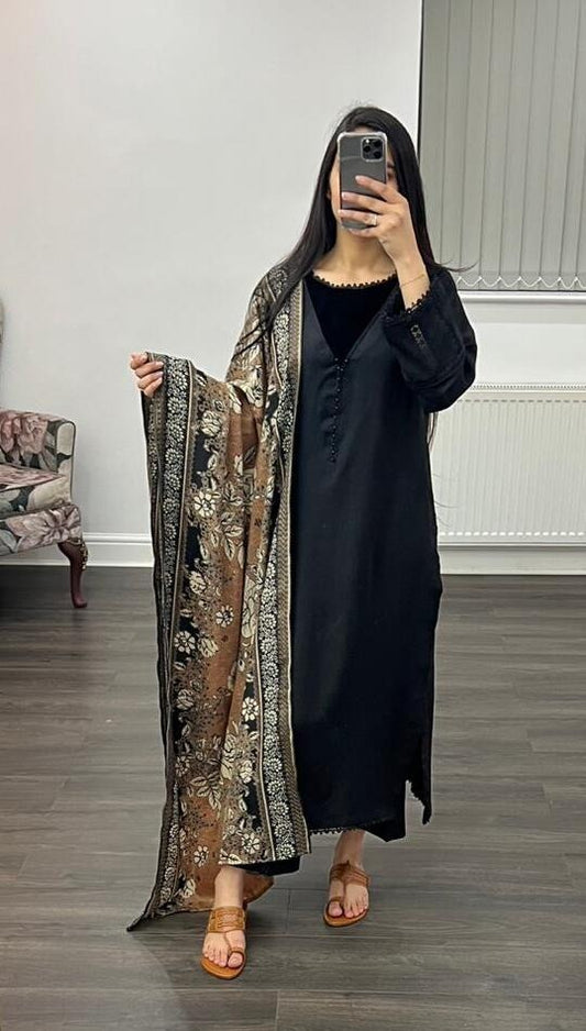 Wasna - Three Piece With Shawl